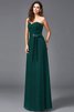 Vestido de Dama de Honor de Corte princesa de Corte-A de Fajas de Natural con Cintas - 9