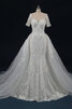 Robe de mariée longueur au ras du sol enchanteur broder a eglise exceptionnel - 1