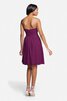 Moderno Vestido de Dama de Honor de Corte-A de Corto de Escote Corazón de Encaje Adorno - 3