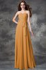 Normale Taille A-Line Chiffon Bodenlanges Anständiges Brautjungfernkleid - 20