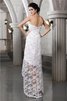Abito da Sposa Semplice Senza Spalline con Perline Senza Maniche in Pizzo - 2