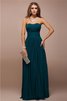 Vestido de Dama de Honor en Tafetán de Escote Corazón de Imperio Cintura - 1