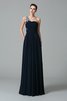 Robe de soirée naturel a-ligne de princesse d'épaule asymétrique avec chiffon - 3