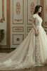 Robe de mariée charmant avec décoration dentelle de princesse formelle longue - 3