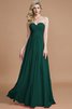 Natürliche Taile Prinzessin Bodenlanges Brautjungfernkleid ohne Ärmeln mit Herz-Ausschnitt - 14