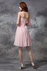 Chiffon Reißverschluss Normale Taille Knielanges Brautjungfernkleid mit Herz-Ausschnitt - 30