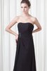 Chiffon trägerlos langes Abendkleid mit Drapierung - 7