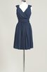 Robe demoiselle d'honneur bref v encolure avec sans manches ligne a - 13