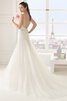 Abito da Sposa Sirena in Pizzo Cinghia in rilievo lusso Senza Maniche a Sala - 2