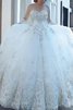 Abito da sposa lunghi lusso pudica sbalorditivo in tulle con piega - 1