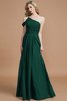 Vestido de Dama de Honor de Natural de Un sólo hombro de Hasta el suelo - 11