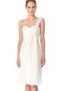 Robe de mariée plissage nature avec nœud à boucles d'épaule asymétrique en chiffon - 1