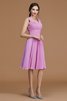 Vestido de Dama de Honor de Corte-A de Cremallera de Escote en V de De moda - 7