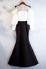 Robe de bal a salle intérieure accrocheur col en bateau discrete naturel - 1