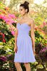 Normale Taille Ärmelloses Chiffon Drapiertes Knielanges Brautjungfernkleid - 17