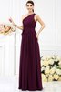 Chiffon Prinzessin Ärmelloses Bodenlanges Brautjungfernkleid mit Gürtel - 4