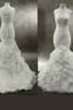 Abito da sposa con perline squisito medievale moderno a chiesa con increspature - 5