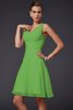 Vestido de Dama de Honor de Corte-A de Drapeado de Plisado de Natural - 14