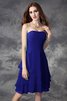 Robe demoiselle d'honneur bref de lotus avec zip a-ligne avec sans manches - 25