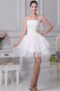 Robe douce seize courte manche nulle ligne a appliques en tulle - 1