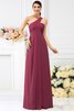 Vestido de Dama de Honor de Corte-A de Hasta el suelo de Cremallera de Largo - 5