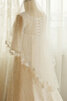 Robe de mariée a eglise longueru au niveau de sol rêveur luxueux naturel - 5