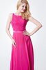 Glamouroso&Dramatico Vestido de Dama de Honor en Encaje de Cremallera con Cintas - 2