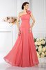 Chiffon Prinzessin Bodenlanges Brautjungfernkleid mit Plissierungen ohne Ärmeln - 28
