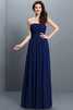 Robe demoiselle d'honneur plissé longue de princesse fermeutre eclair avec chiffon - 10