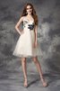Reißverschluss Prinzessin A Linie Formelles Cocktailkleid mit Herz-Ausschnitt - 3