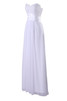 Trägerlos Ärmelloses schwingendes knöchellanges schlichtes Brautkleid mit Perlen - 4