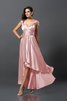 Robe demoiselle d'honneur bref satin comme soie asymétrique de fourreau haut bas - 32