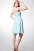 Robe demoiselle d'honneur facile plissage manche nulle avec zip avec gradins - 2