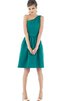 Robe demoiselle d'honneur courte manche nulle ligne a fermeutre eclair - 4