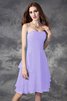 Robe demoiselle d'honneur bref de lotus avec zip a-ligne avec sans manches - 18