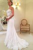Robe de mariée en dentelle ceinture avec perle distinctif dos nu solennel - 2