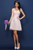 Robe demoiselle d'honneur naturel plissé bref ligne a en satin - 22