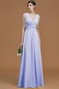 Vestido de Dama de Honor de Corte-A de Corte princesa de Natural de Escote en V - 23
