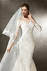 Robe de mariée brillant sexy longue majestueux classique - 3