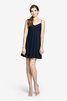 Robe demoiselle d'honneur courte en chiffon bretelles spaghetti ruché - 3