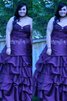 Vestido de Fiesta de Corte Evasé de Escote Corazón de Abalorio de Sin mangas - 1