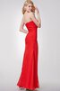 Drapiertes Chiffon Ärmellos trägerloser Ausschnitt bodenlanges langes Abendkleid - 4