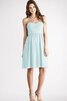 Robe demoiselle d'honneur bref en chiffon ruché col en forme de cœur - 20