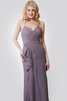 Robe demoiselle d'honneur sexy à la mode avec fronce avec chiffon avec sans manches - 5