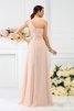 Robe demoiselle d'honneur longue plissé manche nulle avec fronce en chiffon - 30