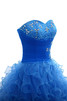 Robe de graduation formelle simple versicolor en tulle avec sans manches - 5