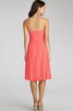 Robe demoiselle d'honneur courte ruché croisade de bustier en chiffon - 7