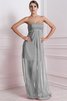 Robe demoiselle d'honneur avec chiffon a-ligne avec zip avec perle de bustier - 27