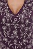 Vestido de Noche de Corte-A en Tul de Escote en V de Apliques - 4