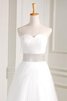 Abito da Sposa in Tulle in Pizzo Senza Maniche con Nastro con Fusciacca Cuore - 1